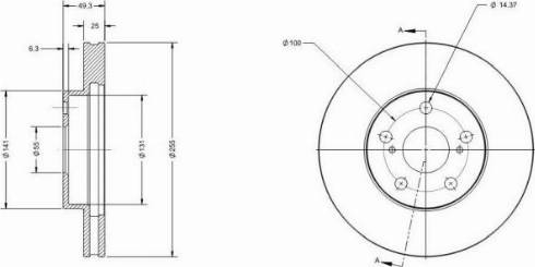 Remy RAD1768C - Тормозной диск autospares.lv