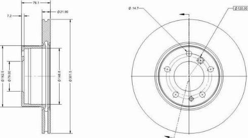 Remy RAD1762C - Тормозной диск autospares.lv