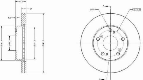 Remy RAD1700C - Тормозной диск autospares.lv