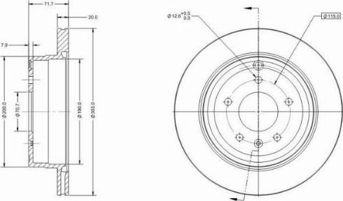 Remy RAD1702C - Тормозной диск autospares.lv