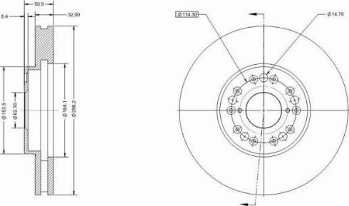 Remy RAD1719C - Тормозной диск autospares.lv