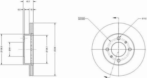 Remy RAD1715C - Тормозной диск autospares.lv