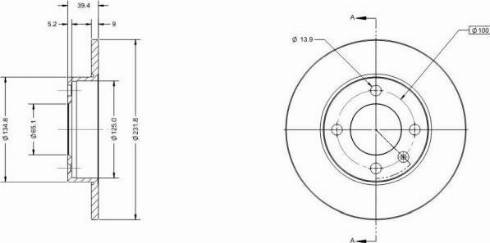 Remy RAD1711C - Тормозной диск autospares.lv