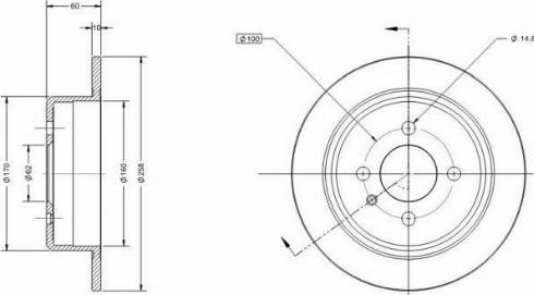 Remy RAD1781C - Тормозной диск autospares.lv