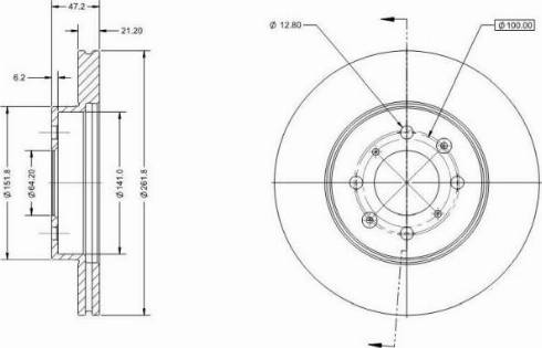 Remy RAD1787C - Тормозной диск autospares.lv