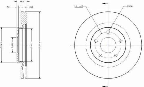 Remy RAD1736C - Тормозной диск autospares.lv