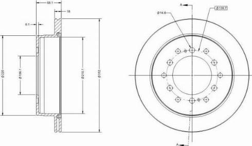 Remy RAD1730C - Тормозной диск autospares.lv