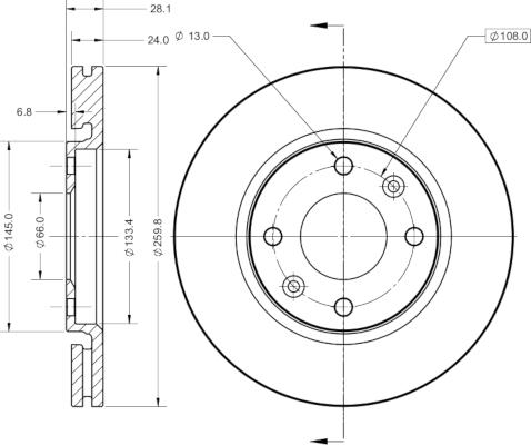 Remy RAD1731C - Тормозной диск autospares.lv