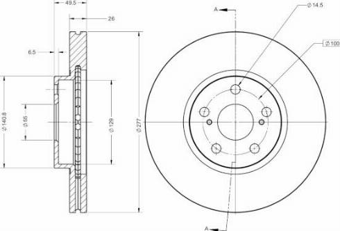 Remy RAD1738C - Тормозной диск autospares.lv