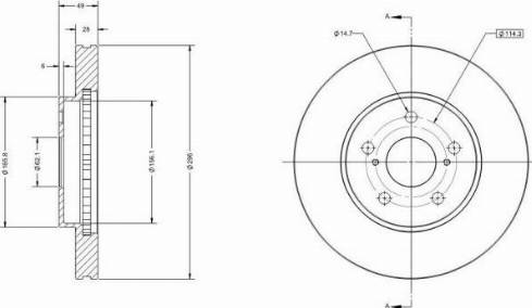 Remy RAD1726C - Тормозной диск autospares.lv