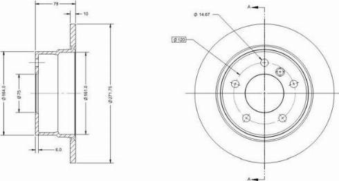 Remy RAD1720C - Тормозной диск autospares.lv