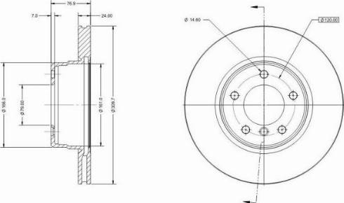 Remy RAD1771C - Тормозной диск autospares.lv