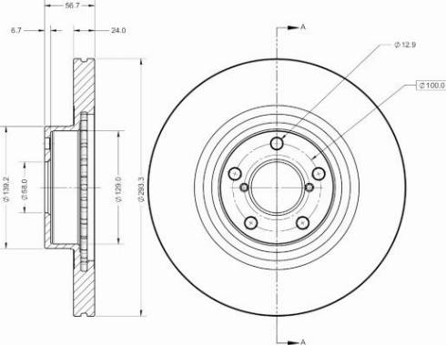 Remy RAD2491C - Тормозной диск autospares.lv