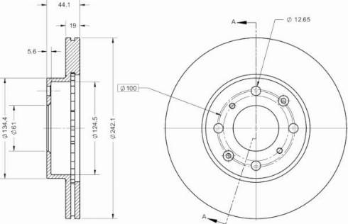 Remy RAD2442C - Тормозной диск autospares.lv