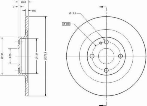 Remy RAD2458C - Тормозной диск autospares.lv