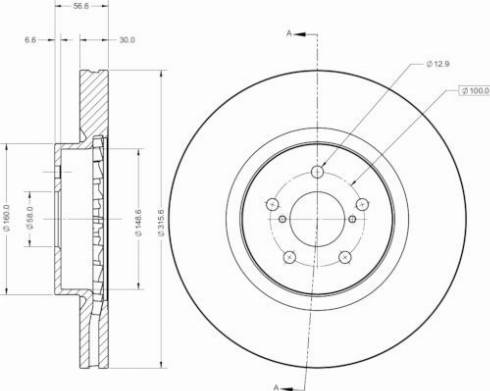 Remy RAD2405C - Тормозной диск autospares.lv