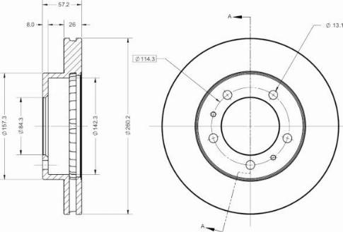 Remy RAD2402C - Тормозной диск autospares.lv