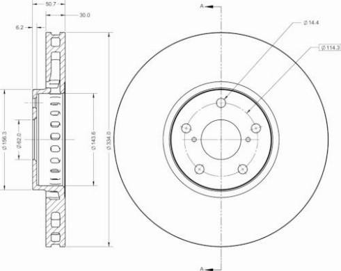 Remy RAD2407C - Тормозной диск autospares.lv