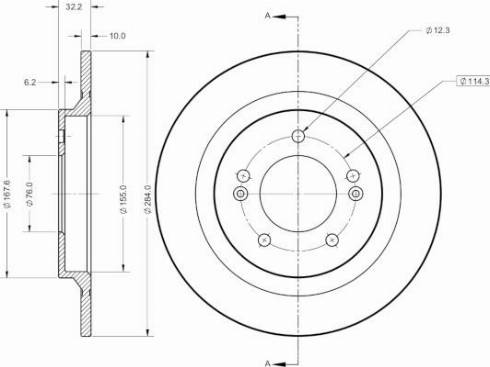 Remy RAD2436C - Тормозной диск autospares.lv