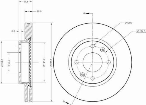 Remy RAD2432C - Тормозной диск autospares.lv