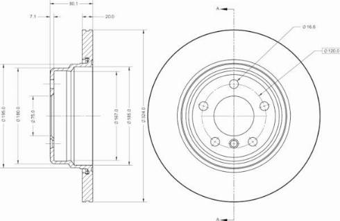 Remy RAD2437C - Тормозной диск autospares.lv