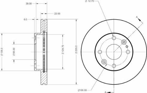 Remy RAD2424C - Тормозной диск autospares.lv