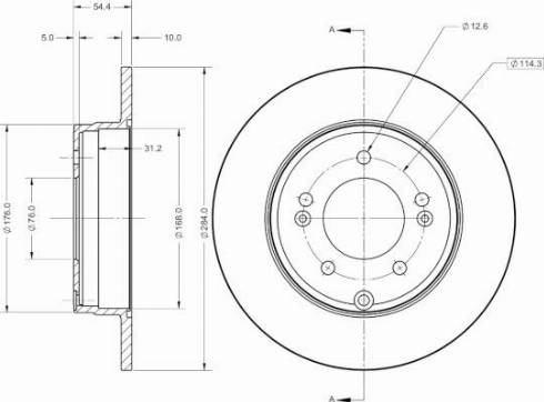 Remy RAD2425C - Тормозной диск autospares.lv