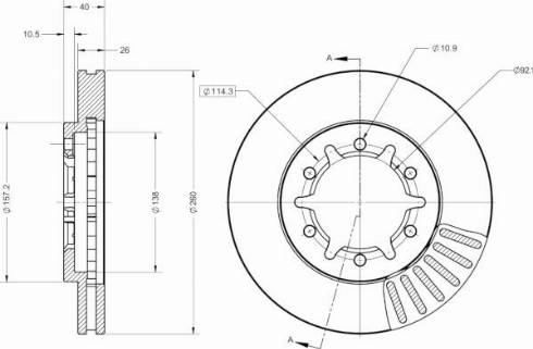 Remy RAD2590C - Тормозной диск autospares.lv