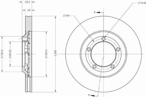 Remy RAD2544C - Тормозной диск autospares.lv