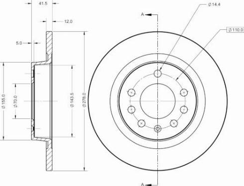 Remy RAD2550C - Тормозной диск autospares.lv