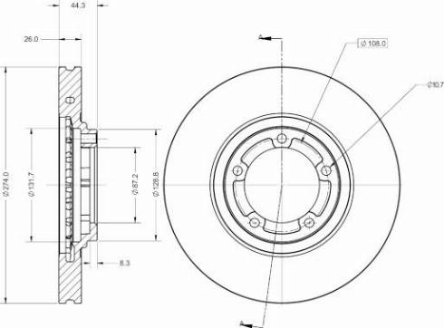 Remy RAD2564C - Тормозной диск autospares.lv