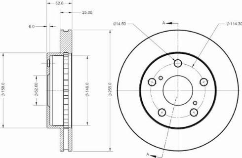 Remy RAD2561C - Тормозной диск autospares.lv