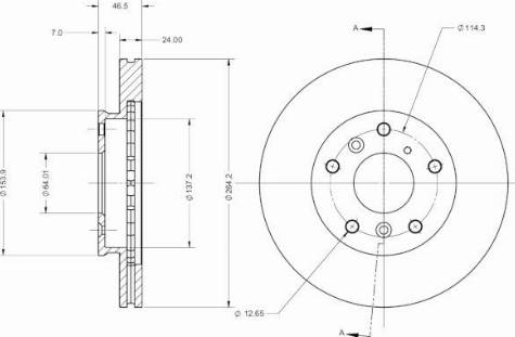 Remy RAD2500C - Тормозной диск autospares.lv