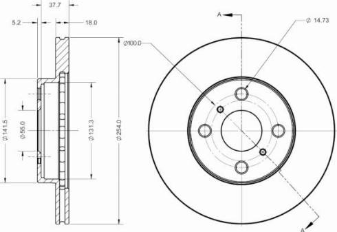 Remy RAD2517C - Тормозной диск autospares.lv