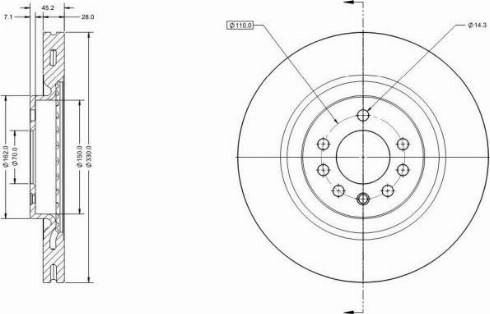 Remy RAD2580C - Тормозной диск autospares.lv