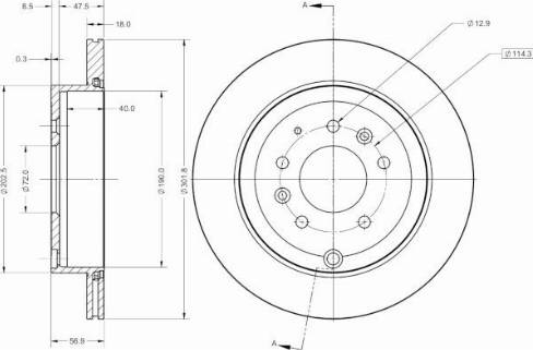 Remy RAD2582C - Тормозной диск autospares.lv