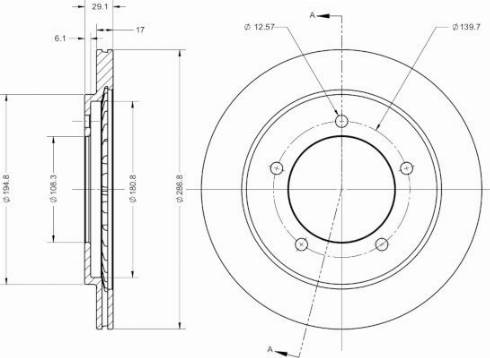 Remy RAD2535C - Тормозной диск autospares.lv