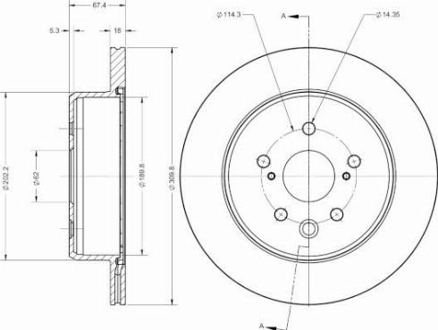 Remy RAD2538C - Тормозной диск autospares.lv