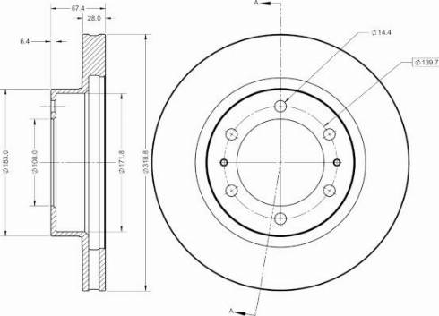 Remy RAD2529C - Тормозной диск autospares.lv