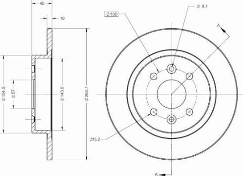 Remy RAD2525C - Тормозной диск autospares.lv