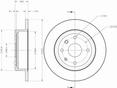 Remy RAD2522C - Тормозной диск autospares.lv