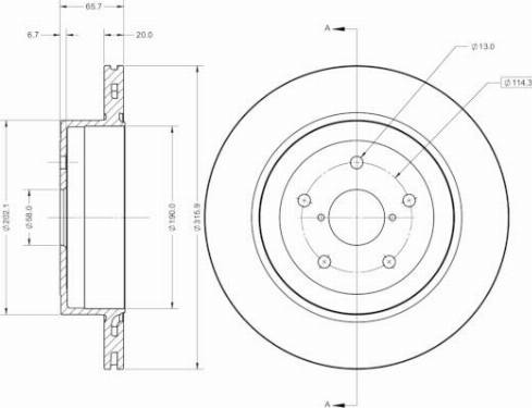 Remy RAD2574C - Тормозной диск autospares.lv