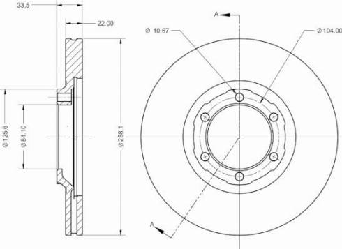 Remy RAD2696C - Тормозной диск autospares.lv