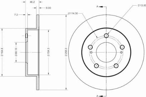 Remy RAD2643C - Тормозной диск autospares.lv