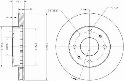 Remy RAD2667C - Тормозной диск autospares.lv