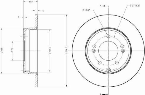 Remy RAD2609C - Тормозной диск autospares.lv