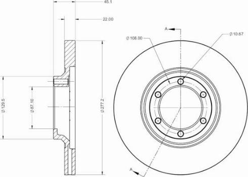 Remy RAD2603C - Тормозной диск autospares.lv