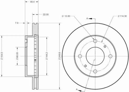 Remy RAD2614C - Тормозной диск autospares.lv