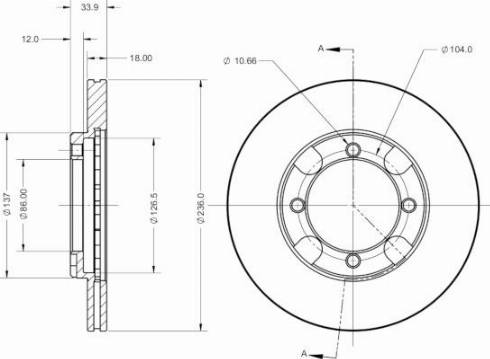 Remy RAD2610C - Тормозной диск autospares.lv