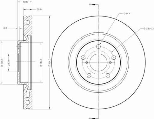 Remy RAD2611C - Тормозной диск autospares.lv